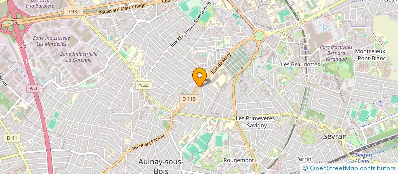 localisation de l'entreprise ARYA à AULNAY-SOUS-BOIS