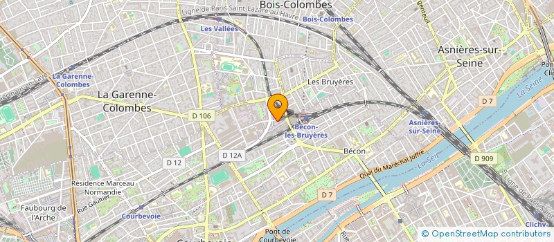 localisation de l'entreprise ARYA à BOIS-COLOMBES
