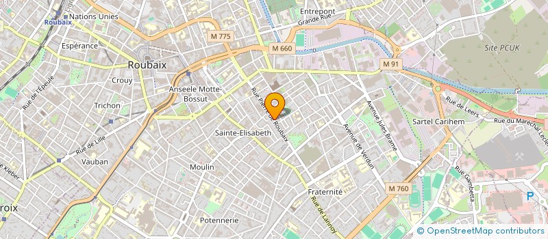 localisation de l'entreprise ARYA  ROUBAIX