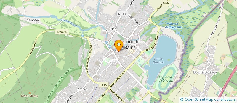 localisation de l'entreprise ARYAN à DIVONNE-LES-BAINS