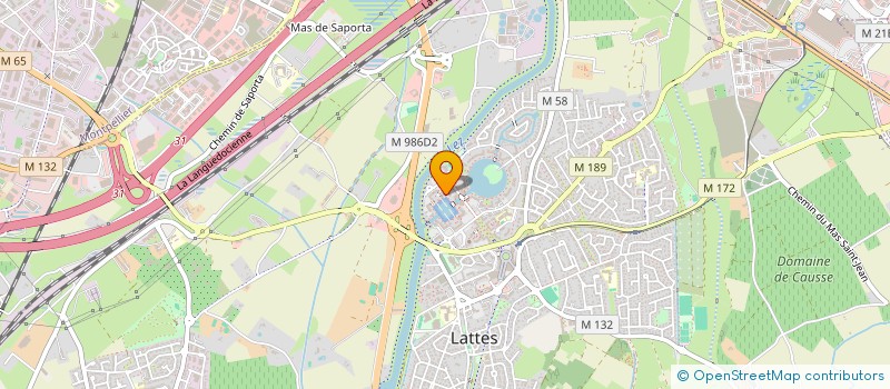 localisation de l'entreprise ARYANE à LATTES