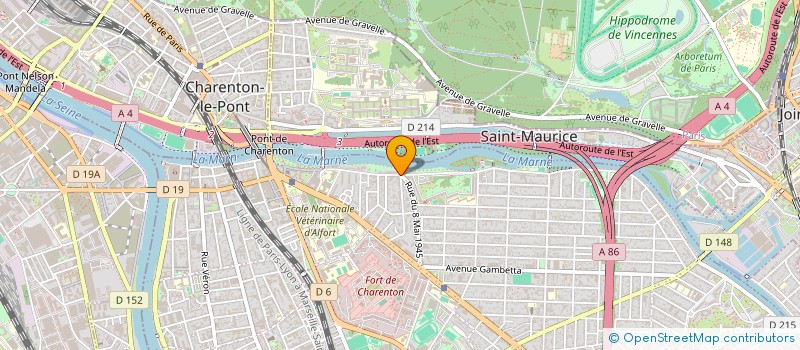 localisation de l'entreprise ARYANE 94 à MAISONS-ALFORT