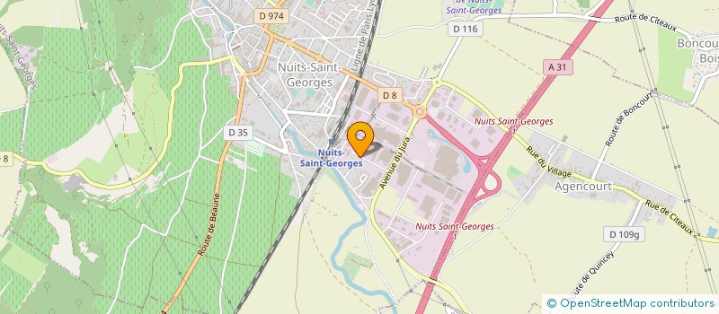 localisation de l'entreprise ARYANE IMMOBILIER à NUITS-SAINT-GEORGES