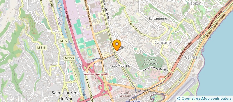 localisation de l'entreprise ARYAS  NICE