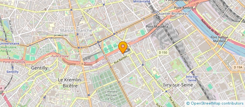 localisation de l'entreprise ARYD à IVRY-SUR-SEINE