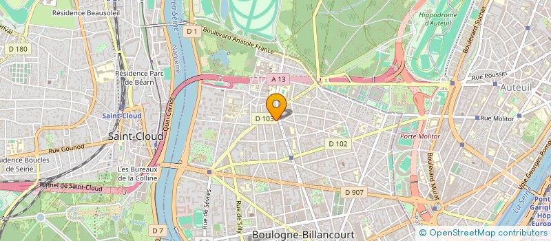 localisation de l'entreprise ARYGAB  BOULOGNE-BILLANCOURT