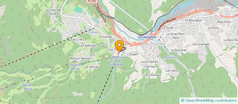 localisation de l'entreprise ARYMEDO  LES HOUCHES