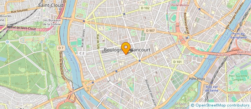 localisation de l'entreprise ARYNA COIF à BOULOGNE-BILLANCOURT