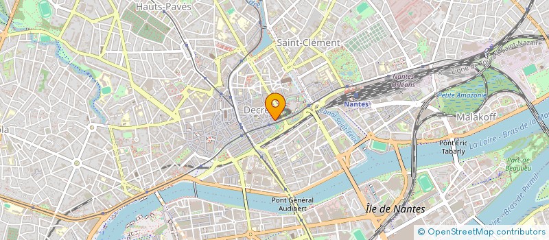 localisation de l'entreprise ARYNE à NANTES