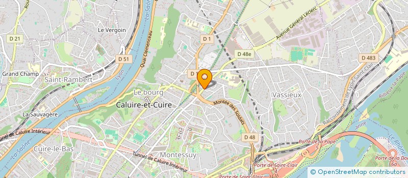 localisation de l'entreprise ARYNOR  CALUIRE-ET-CUIRE