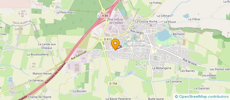 localisation de l'entreprise ARYO  SAINT-AUBIN-DU-CORMIER