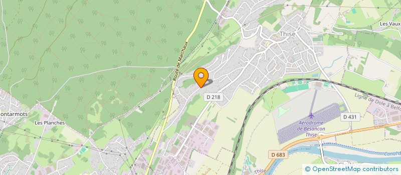 localisation de l'entreprise ARYS  THISE