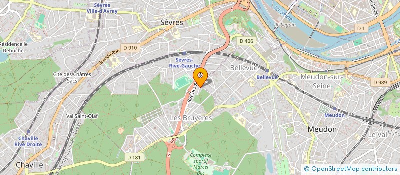 localisation de l'entreprise ARYZOM à SEVRES