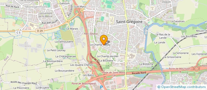 localisation de l'entreprise ARZ IMMO  SAINT-GREGOIRE