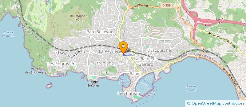 localisation de l'entreprise ARZ INVEST à BANDOL