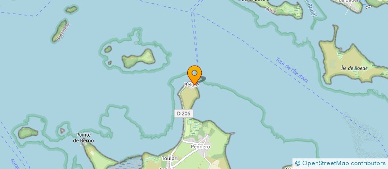 localisation de l'entreprise ARZ LOCATIONS  ILE D'ARZ