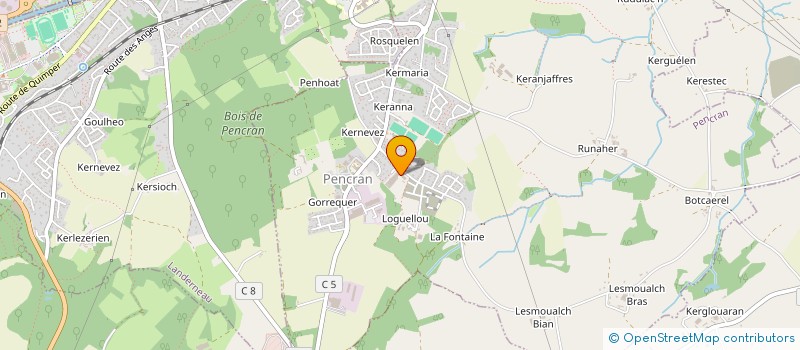 localisation de l'entreprise ARZEL à PLOUEDERN
