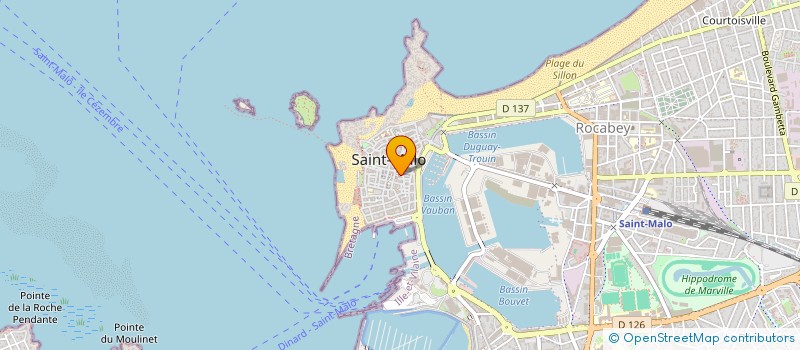 localisation de l'entreprise ARZEL STUDIO  SAINT-MALO