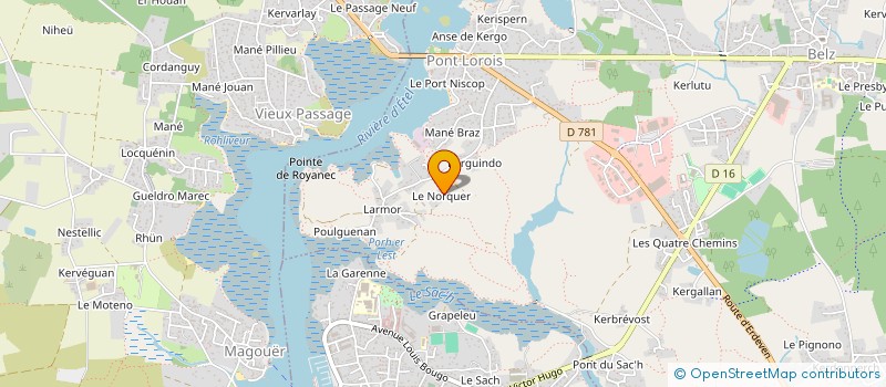 localisation de l'entreprise ARZHDER  BELZ