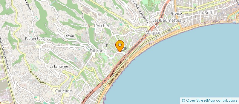 localisation de l'entreprise ARZIARI ALAIN ET HUGUETTE à NICE