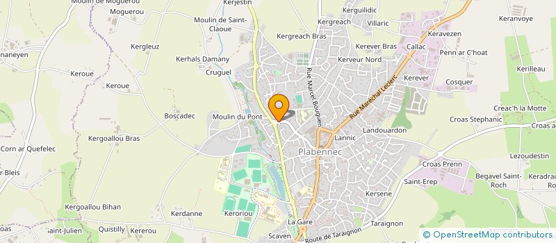 localisation de l'entreprise ARZOU DA ZONT à PLABENNEC