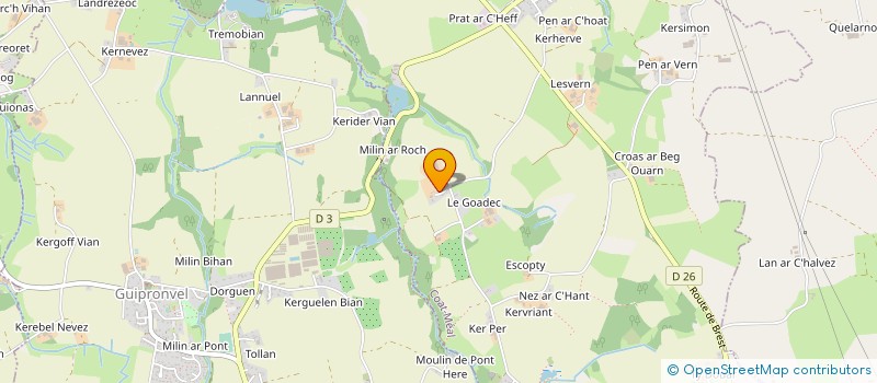 localisation de l'entreprise ARZUR  COAT MEAL