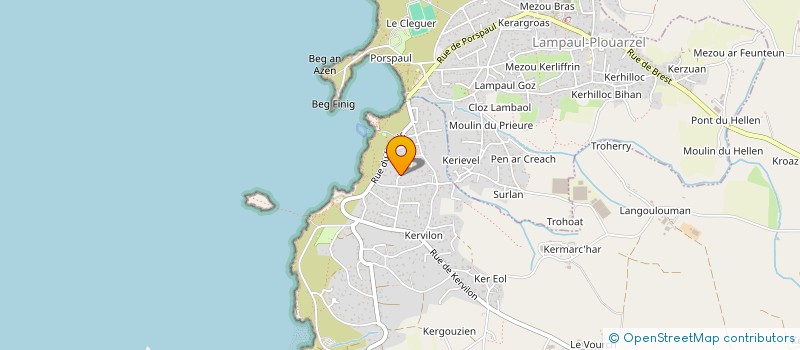 localisation de l'entreprise ARZUR MENUISERIE à PLOUARZEL