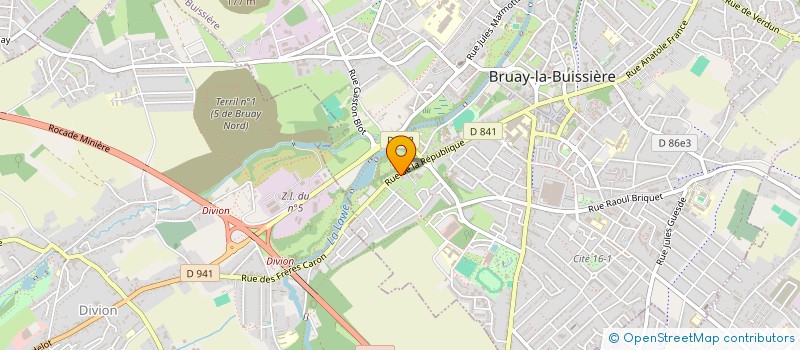 localisation de l'entreprise AS 34 - LAWE à BRUAY-LA-BUISSIERE