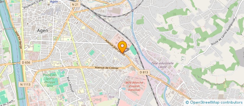 localisation de l'entreprise AS 47  AGEN