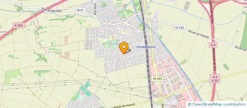 localisation de l'entreprise AS  VENDENHEIM