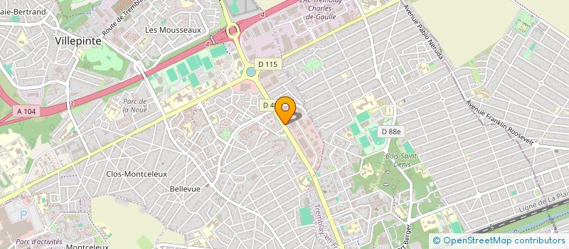 localisation de l'entreprise AS 5 RENT-CARS à VILLEPINTE