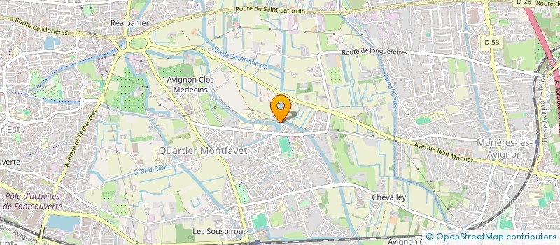 localisation de l'entreprise AS  AVIGNON