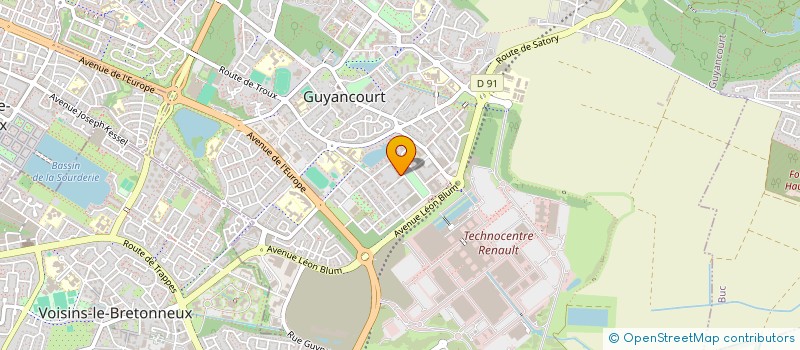 localisation de l'entreprise AS  GUYANCOURT