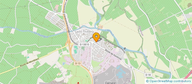 localisation de l'entreprise AS  SAINT-THIBERY