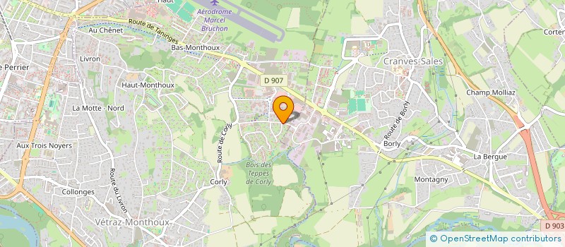 localisation de l'entreprise AS  VETRAZ-MONTHOUX