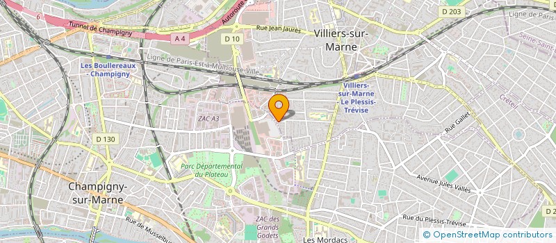 localisation de l'entreprise AS  VILLIERS-SUR-MARNE