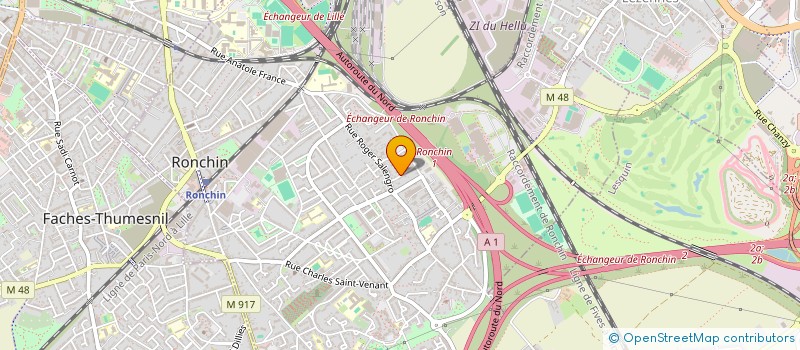 localisation de l'entreprise AS  RONCHIN