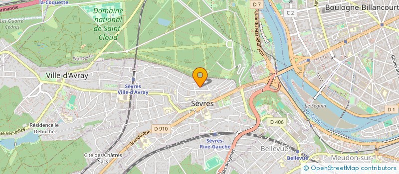 localisation de l'entreprise AS 92 à SEVRES