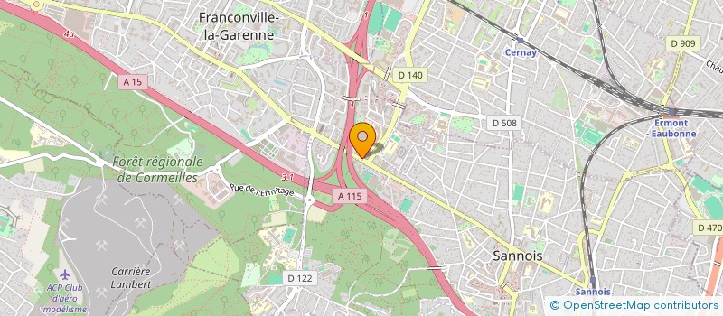 localisation de l'entreprise AS 95  SANNOIS