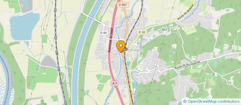 localisation de l'entreprise AS  BOLLENE