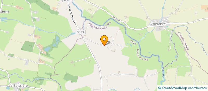 localisation de l'entreprise AS à SEGRE-EN-ANJOU BLEU
