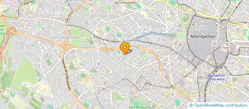 localisation de l'entreprise AS  MONTPELLIER