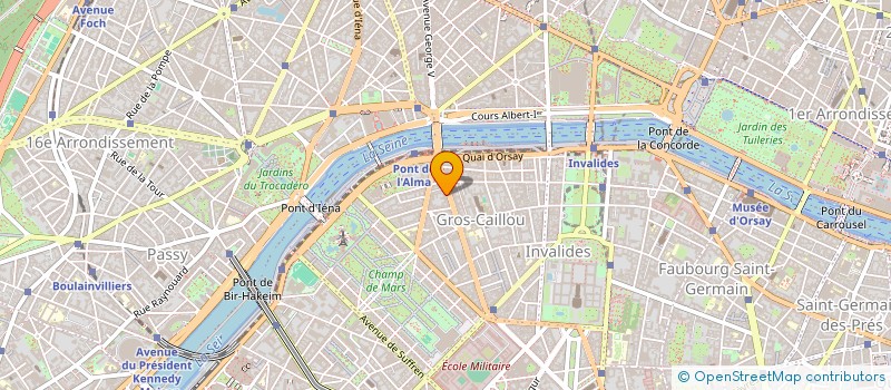 localisation de l'entreprise AS ALMA  PARIS