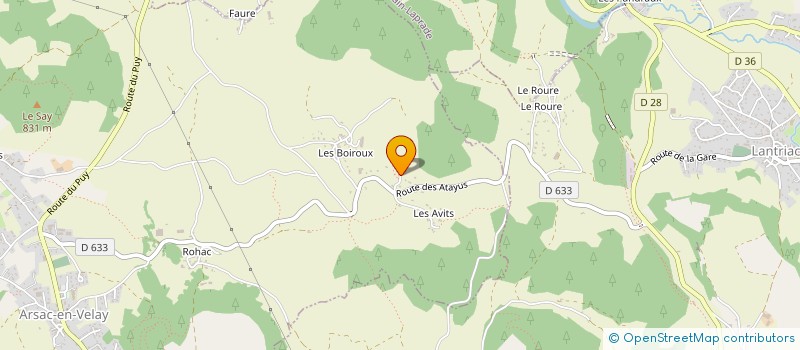 localisation de l'entreprise AS AMENAGEMENTS à ARSAC-EN-VELAY
