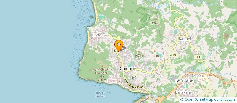 localisation de l'entreprise AS AMPOUNTRA CLUB DE CHICONI à CHICONI