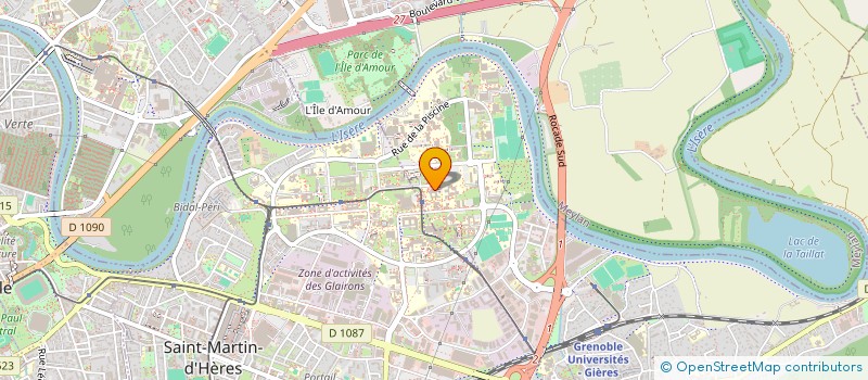 localisation de l'entreprise AS ANNALES INSTITUT FOURIER  SAINT MARTIN D'HERES