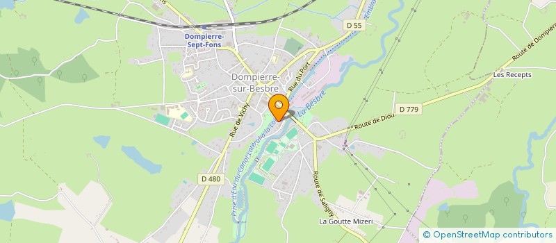 localisation de l'entreprise AS'ART EN BOUT DE VILLE à DOMPIERRE-SUR-BESBRE