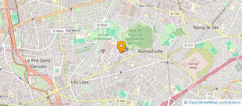localisation de l'entreprise AS ARTISANS à ROMAINVILLE