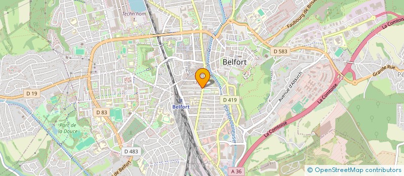 localisation de l'entreprise AS & AS à BELFORT