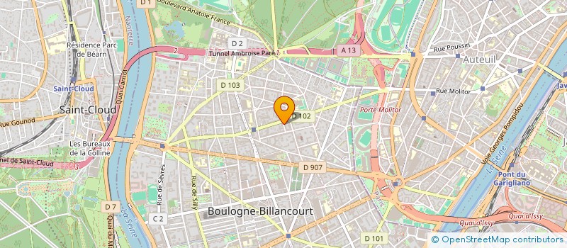 localisation de l'entreprise AS AUDIT à BOULOGNE-BILLANCOURT